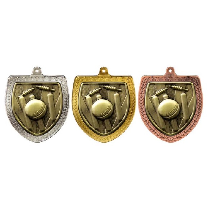  CRICKET COBRA MEDAL 75MM - GOLD, SILVER & BRONZE
